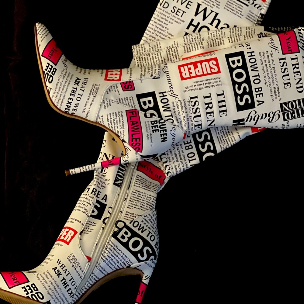 Steve Madden Multicolor/Print Thigh High Boots